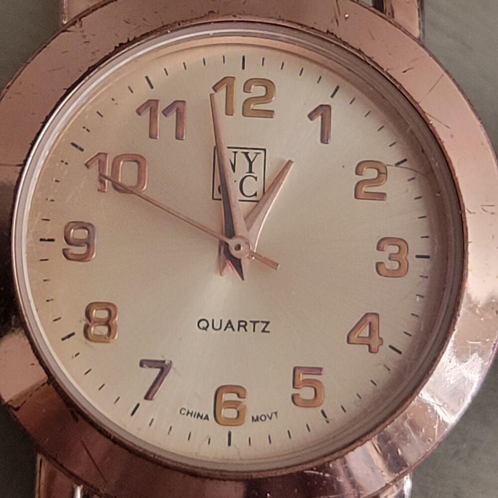 Women's NY&C fashion watch Y2K Rose Gold color‎ Stretch band Model 13622